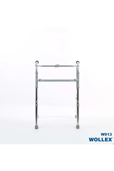 WOLLEX Ithal Alüminyum Katlanır Walker Yürüteç Wolker Volkır Hasta Yaşlı Engelli Yürüteci - Resim 4