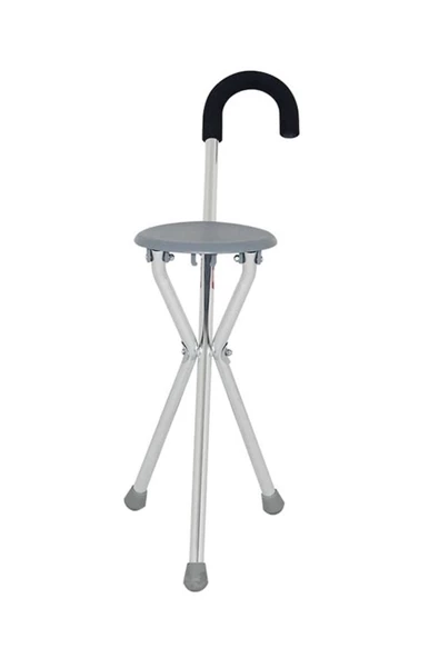 MEDİKALÖZTÜRK Oturaklı Baston Tabure Bastonlu Oturak Ithal ürün görseli 1