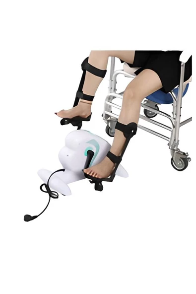 DR.FLEXİ Elektrikli Lcd Ekranlı Egzersiz Bisikleti, Bacak Sabitli Motorlu Egzersiz Pedalı - Resim 4