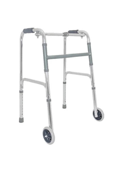 MEDİKALÖZTÜRK Lüx Ithal Tekerlekli Hasta Yürüteci Alüminyum Walker Wolker Yürüteç ürün görseli