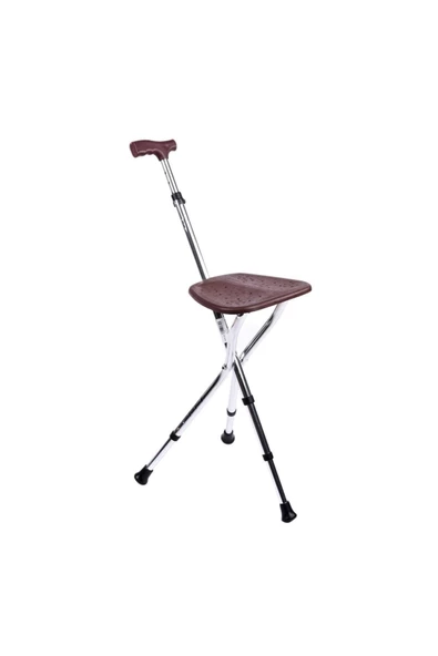 MEDİKALTEC Oturaklı Baston Oturaklı Baston Yüksekliği Ayarlanır - Resim 4