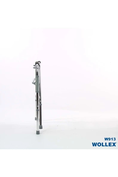 WOLLEX Ithal Alüminyum Katlanır Walker Yürüteç Wolker Volkır Hasta Yaşlı Engelli Yürüteci - Resim 3