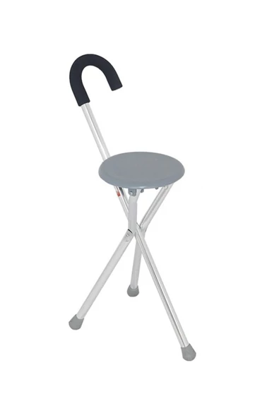 MEDİKALÖZTÜRK Oturaklı Baston Tabure Bastonlu Oturak Ithal - Resim 2