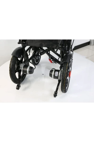 TEKERLEKLİ İSKEMLE A-99 Hafif Pratik Katlanır Akülü Tekerlekli Sandalye - Resim 3