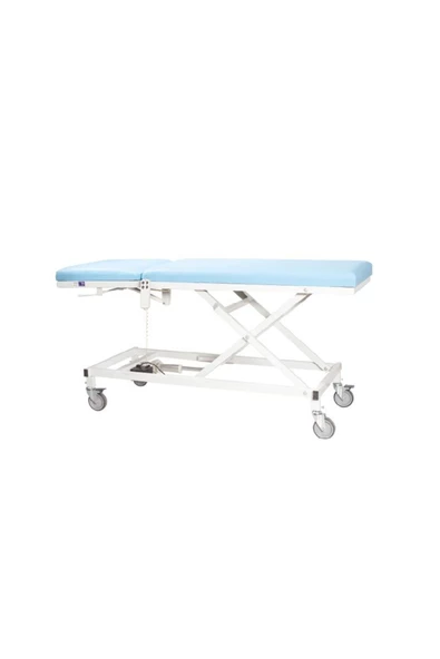 MEDİKALBİRLİK Tekerlekli Tek Motorlu Muayene Masası Mavi - Resim 2