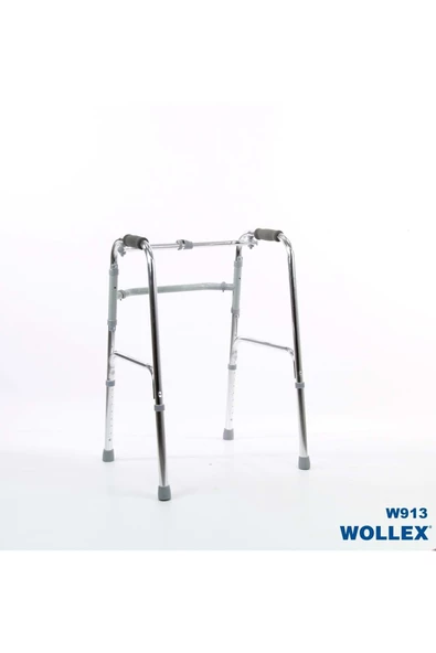 WOLLEX Ithal Alüminyum Katlanır Walker Yürüteç Wolker Volkır Hasta Yaşlı Engelli Yürüteci - Resim 8