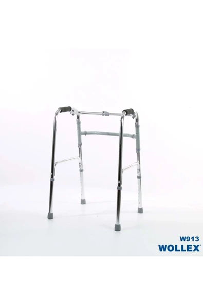 WOLLEX Ithal Alüminyum Katlanır Walker Yürüteç Wolker Volkır Hasta Yaşlı Engelli Yürüteci - Resim 7
