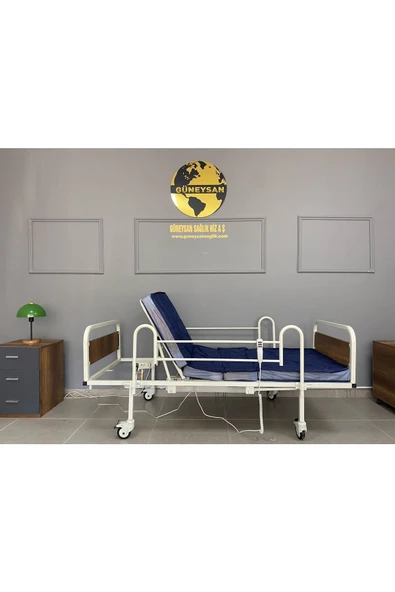 MEDİSMİLE Hasta Karyolası 2 Motorlu Ekonomik Sünger Yataklı - Resim 4