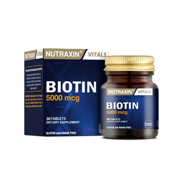 Nutraxin Biotin 5000 mcg 30 Tablet ürün görseli 1