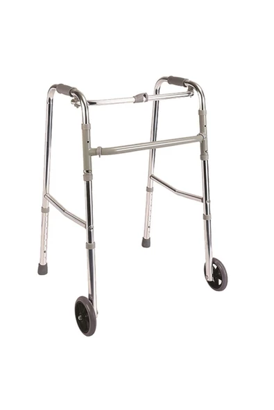 POYLİN Tekerlekli Walker Yürüteç Hasta Yaşlı Yürüme Desteği Baston Tutamak Destek ürün görseli 1