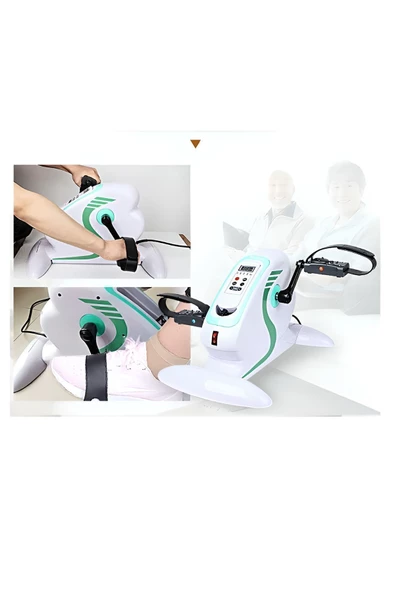 DR.FLEXİ Elektrikli Lcd Ekranlı Egzersiz Bisikleti, Bacak Sabitli Motorlu Egzersiz Pedalı - Resim 6