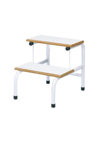 MEDİKALBİRLİK Metal Gövde Ahşap 2 Basamaklı Eskabo TM-A 1014
