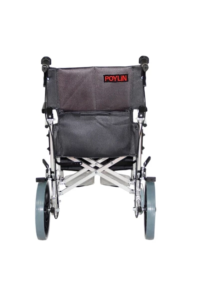 MEDİKALBİRLİK kraustmann Refakatçi Tekerlekli Sandalye lüx füme - Resim 2