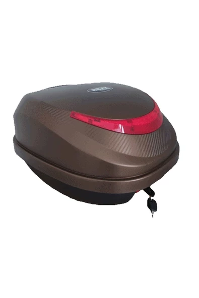 REXXMOTOR REXX MOTOSİKLET ARKA ÇANTA 32LT KAHVERENGİ TOPCASE - 2