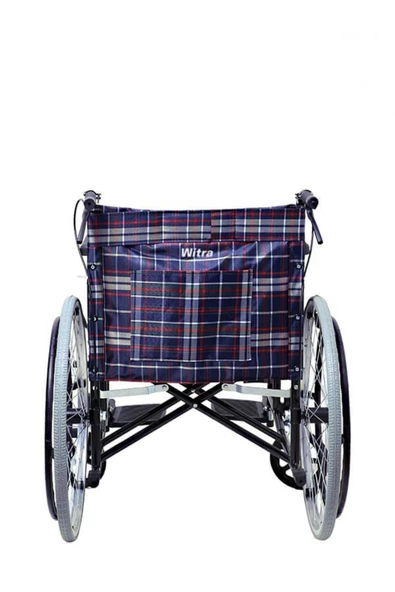 KSM Ekonomik Manuel Tekerlekli Sandalye 2 - Metal Ayaklıklı - Resim 4