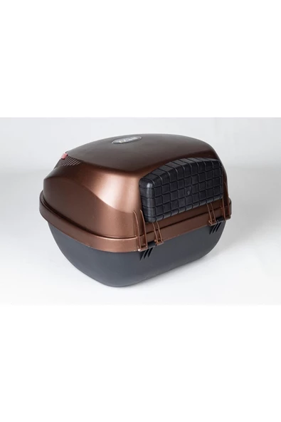 REXXMOTOR REXX MOTOSİKLET ARKA ÇANTA 32LT KAHVERENGİ TOPCASE - 6