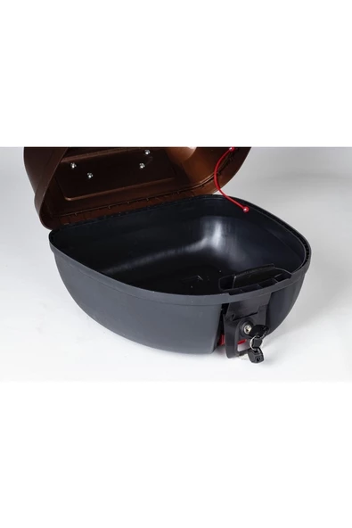 REXXMOTOR REXX MOTOSİKLET ARKA ÇANTA 32LT KAHVERENGİ TOPCASE - 7
