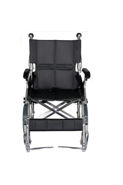 MEDİKALBİRLİK kraustmann Refakatçi Tekerlekli Sandalye lüx füme - Resim 4