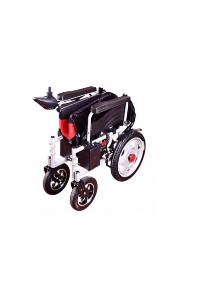 MEDİKALBİRLİK Kraustmann Katlanır Hasta Akülü Tekerlekli Sandalye Lüx Ekonomik - Resim 5