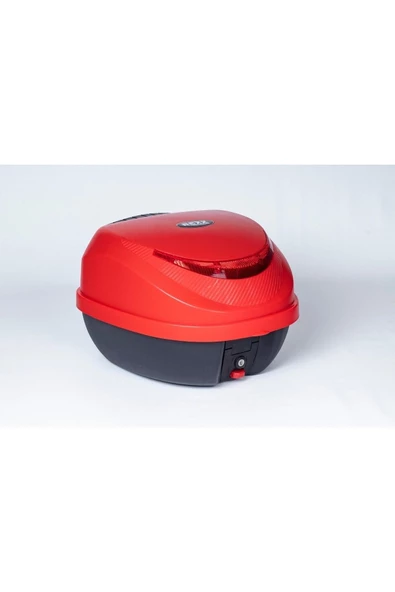 REXXMOTOR REXX MOTOSİKLET ARKA ÇANTA 32LT KIRMIZI TOPCASE - 3