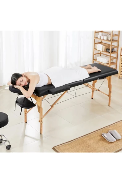 HEDEF MEDİKAL İthal Lüx Ahşap Katlanabilir Çanta Tipi Masaj Masası - 2