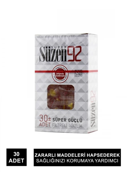 Süper Süzen 92 Filtreli Ağızlık 30 Adet