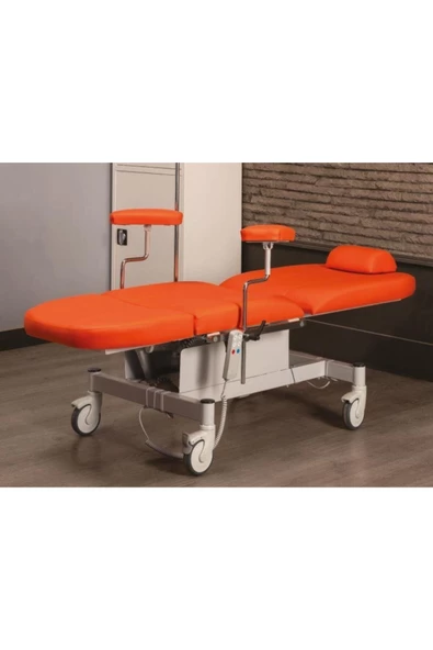 MEDİKALBİRLİK 2 Motorlu Kan Alma Koltuğu Turuncu TM-A 1022 - Resim 2