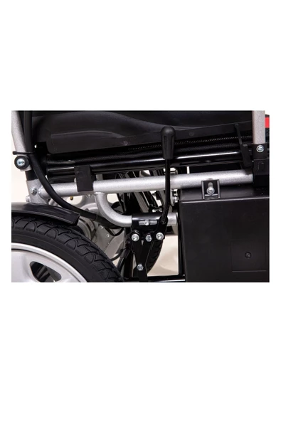 MEDİKALBİRLİK Kraustmann Katlanır Hasta Akülü Tekerlekli Sandalye Lüx Ekonomik - Resim 3