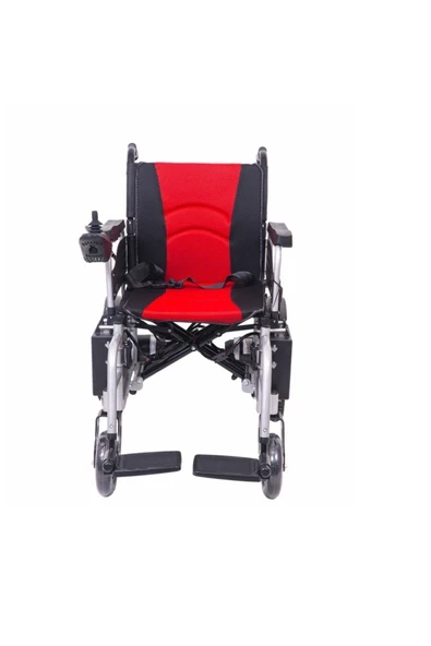 MEDİKALBİRLİK Kraustmann Katlanır Hasta Akülü Tekerlekli Sandalye Lüx Ekonomik - Resim 6