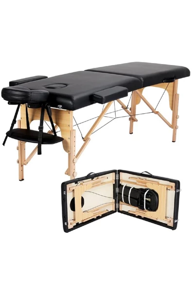 HEDEF MEDİKAL İthal Lüx Ahşap Katlanabilir Çanta Tipi Masaj Masası - 3