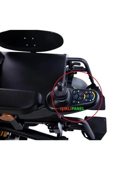 MEDİKALBİRLİK Comfort Plus DM-450 Luxury Akülü Tekerlekli Sandalye - Resim 7