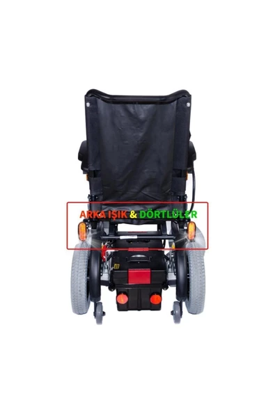MEDİKALBİRLİK Comfort Plus DM-450 Luxury Akülü Tekerlekli Sandalye - Resim 5