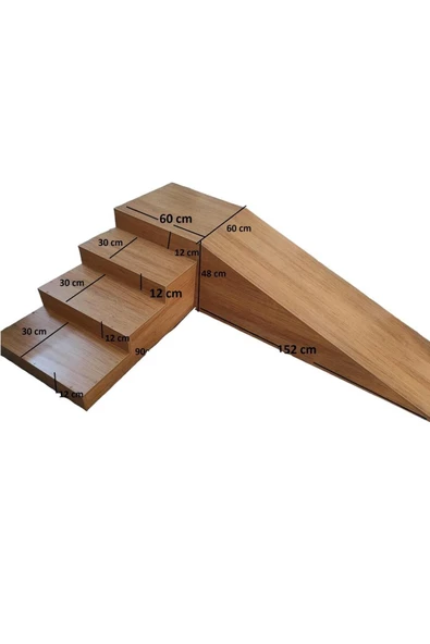 MEDİKALBİRLİK Rampalı Kaymaz Taban Egzersiz Kürsüsü Merdiveni - Resim 3