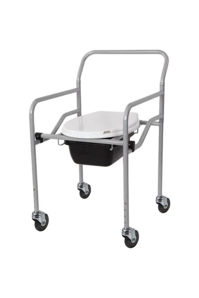 EMTAKA KT-771 Katlanır Tekerlekli Komot tekerlekli hasta tuvalet sandalyesi
