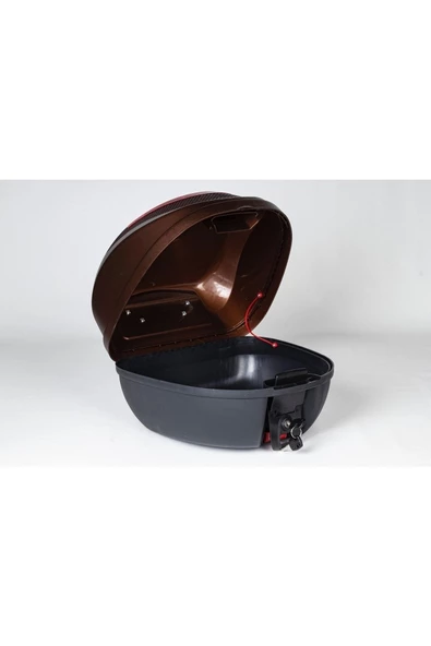REXXMOTOR REXX MOTOSİKLET ARKA ÇANTA 32LT KAHVERENGİ TOPCASE - 8