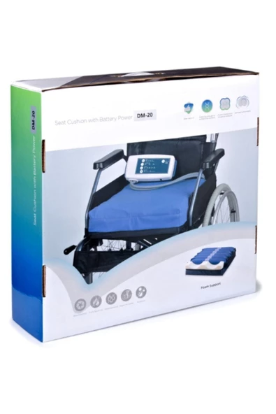 COMFORT PLUS Yara Önleyici Tekerlekli Sandalye Için Şarjlı Havalı Minder - Resim 2