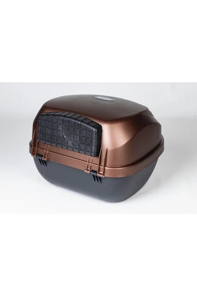REXXMOTOR REXX MOTOSİKLET ARKA ÇANTA 32LT KAHVERENGİ TOPCASE - 5