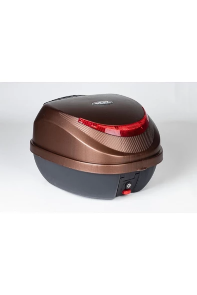 REXXMOTOR REXX MOTOSİKLET ARKA ÇANTA 32LT KAHVERENGİ TOPCASE - 3