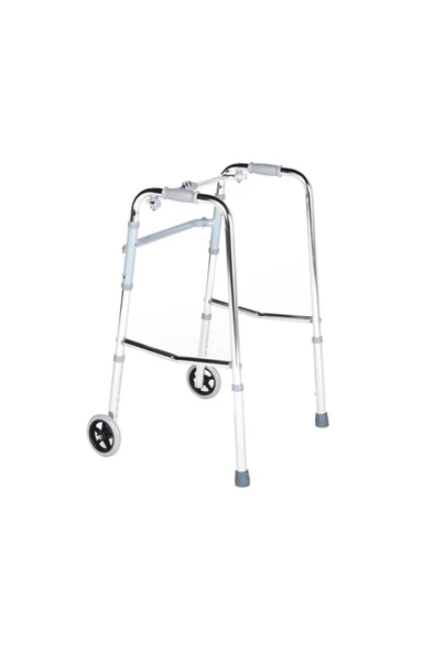 MEDİKALBİRLİK Comfort Plus KY912L Tekerlekli Alüminyum Walker İthal ürün görseli