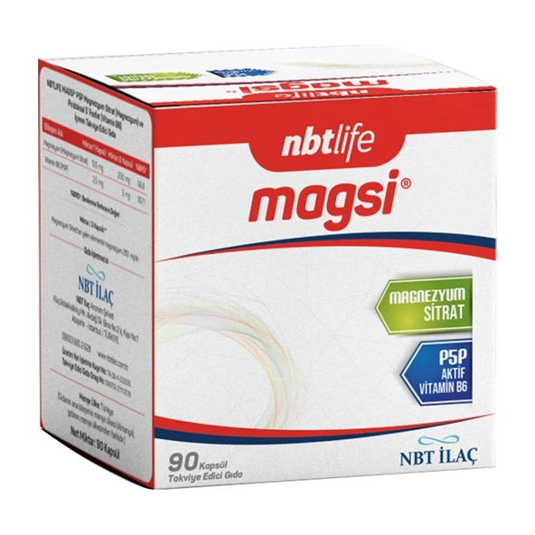 Nbt Life Magsi+P5P 90 Kapsül