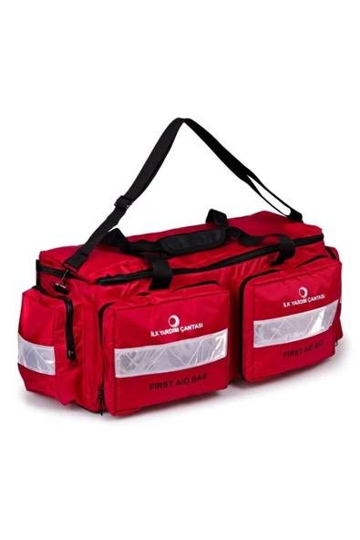 MEDİKALBİRLİK Comfort Plus 2 Cepli Ilk Yardım Çantası Büyük Boy Kırmızı ürün görseli