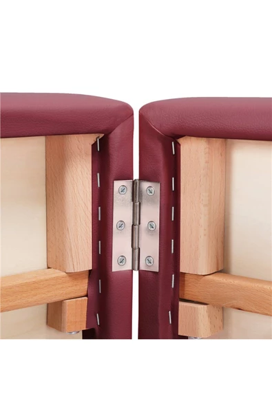 HEDEF MEDİKAL İthal Lüx Ahşap Katlanabilir 3 Parça Çanta Tipi Masaj Masası - 5