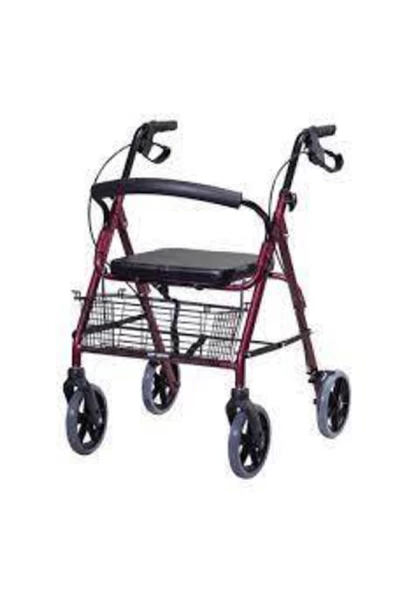 TURMED Tm-h 8026 Arkalıklı Tekerlekli Yürüteç Walker ürün görseli 1