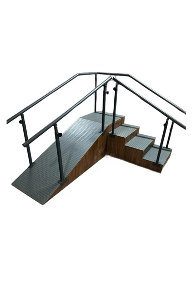 MEDİKALBİRLİK Rampalı Kaymaz Taban Egzersiz Kürsüsü Merdiveni ürün görseli 1