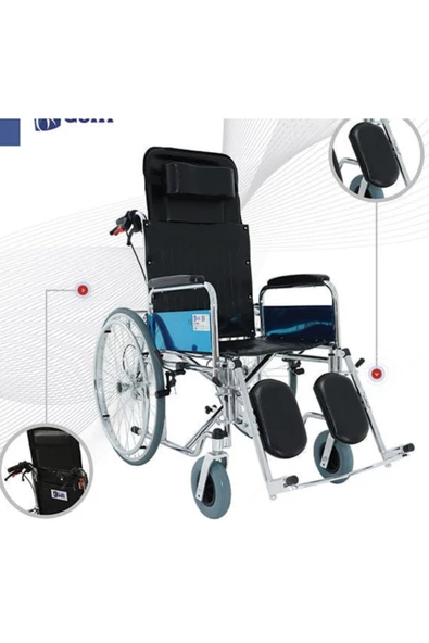 GOLFİ Golfi G124e Multi-fonksiyonel Tekerlekli Sandalye - Resim 4