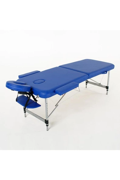 MEDİKALBİRLİK Metal Katlanabilir Masaj Masası Mavi ürün görseli 1