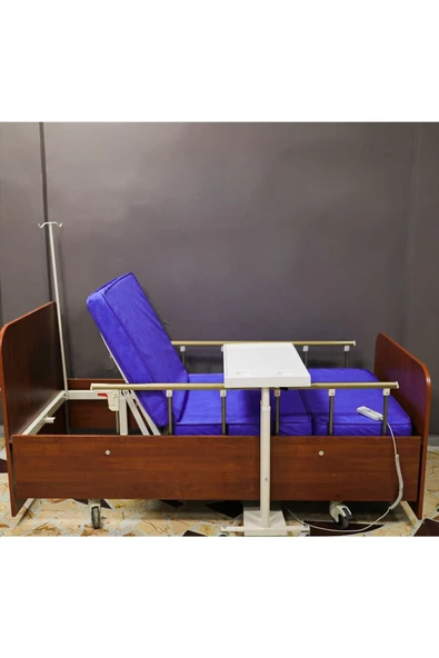 DURU HASTA YATAKLARI 2 Motorlu Ahşap Hasta Yatağı - Resim 3