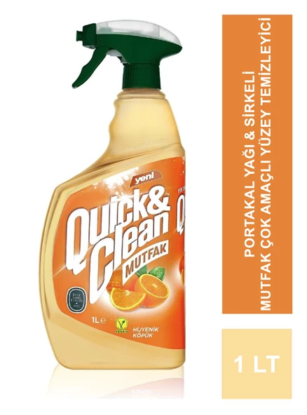 Eyüp Sabri Tuncer Quick & Clean Portakal Yağı & Sirkeli Mutfak Çok Amaçlı Yüzey Temizleyici 1lt
