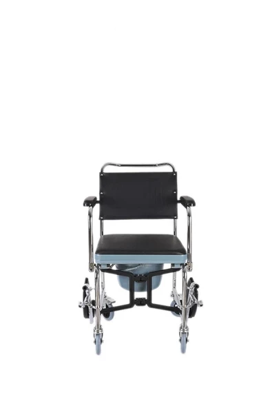 SDM MEDİKAL Katlanır Deri Kapaklı Tekerlekli Tuvalet ürün görseli 1