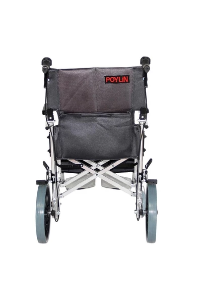 MEDİKALBİRLİK Poylin P805 Refakatçi Tekerlekli Sandalye - Resim 2